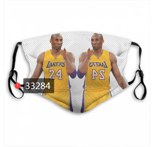 2021 NBA Los Angeles Lakers #24 kobe bryant 33284 Dust mask with filter->nba dust mask->Sports Accessory